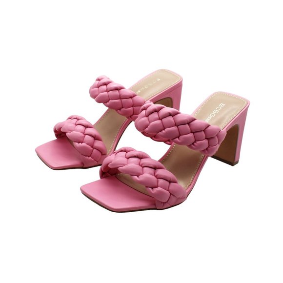 BCBGeneration Pink Braided Sandals - Picture 4 of 8